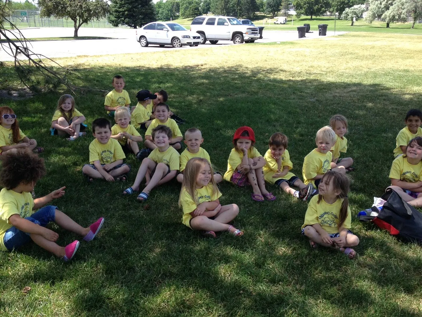 Children's Corner summer camp group outdoors