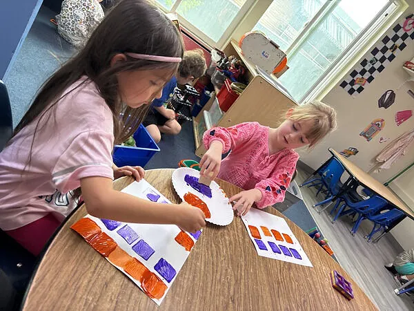 Four and five year olds at Children's Corner